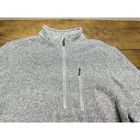 Woolrich Pullover 1/4 Zip Gray Sweater Long Sleeve Outdoor Men’s Size Medium - Picture 3 of 11